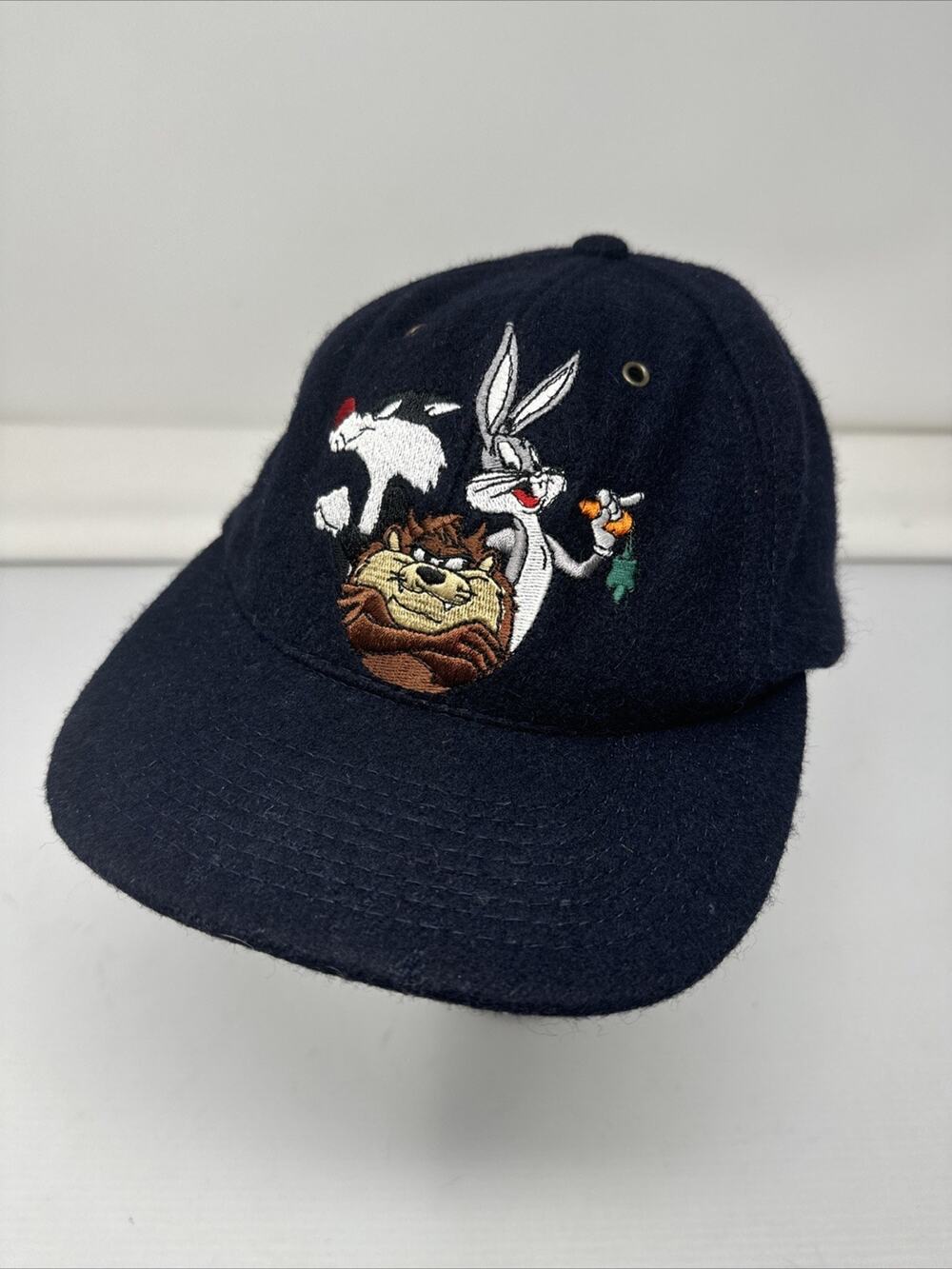 Vintage 1991 Warner Bros Snap back Hat‎ That's All Folks Acme Looney Tunes Wool
